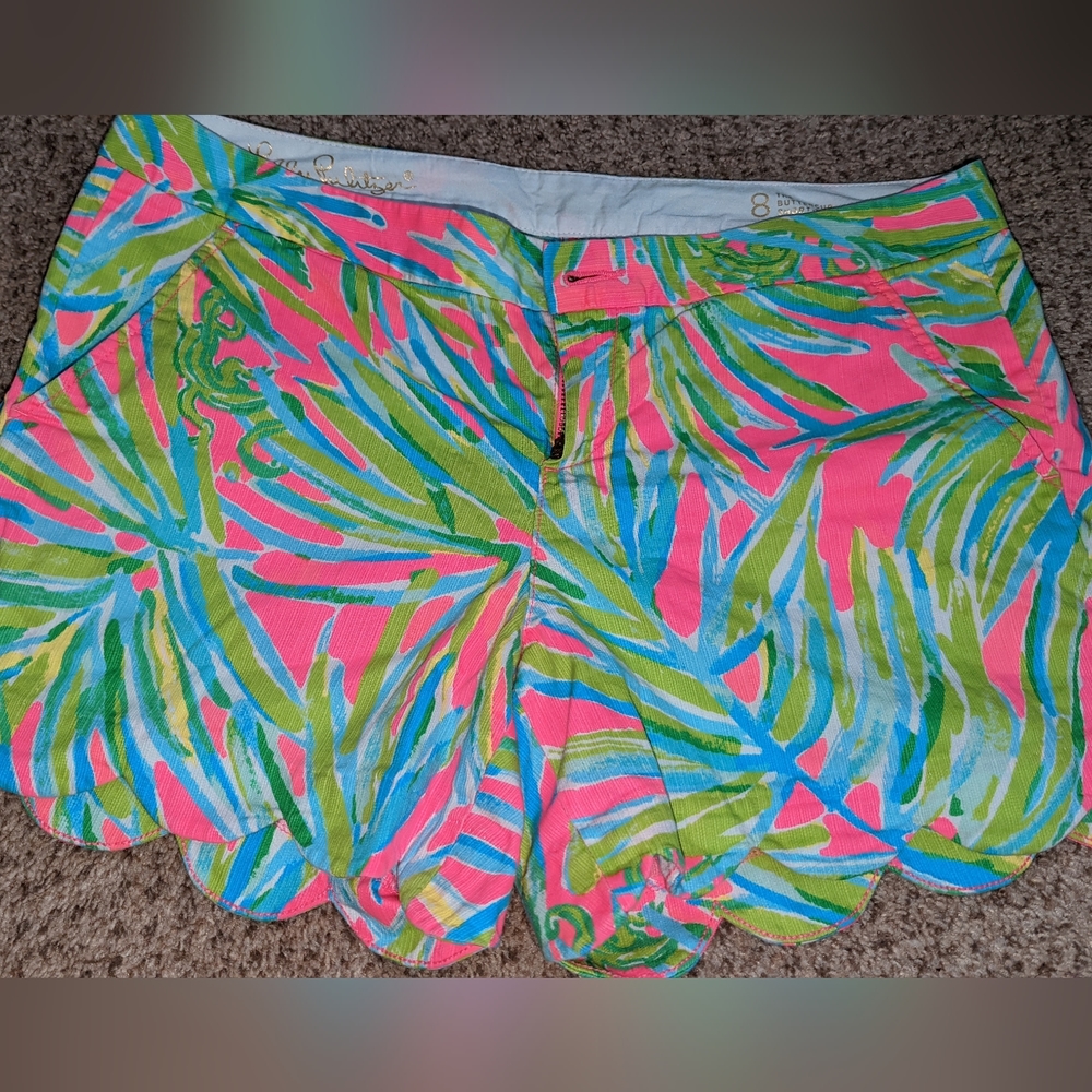 Lilly Pulitzer buttercup scalloped shorts